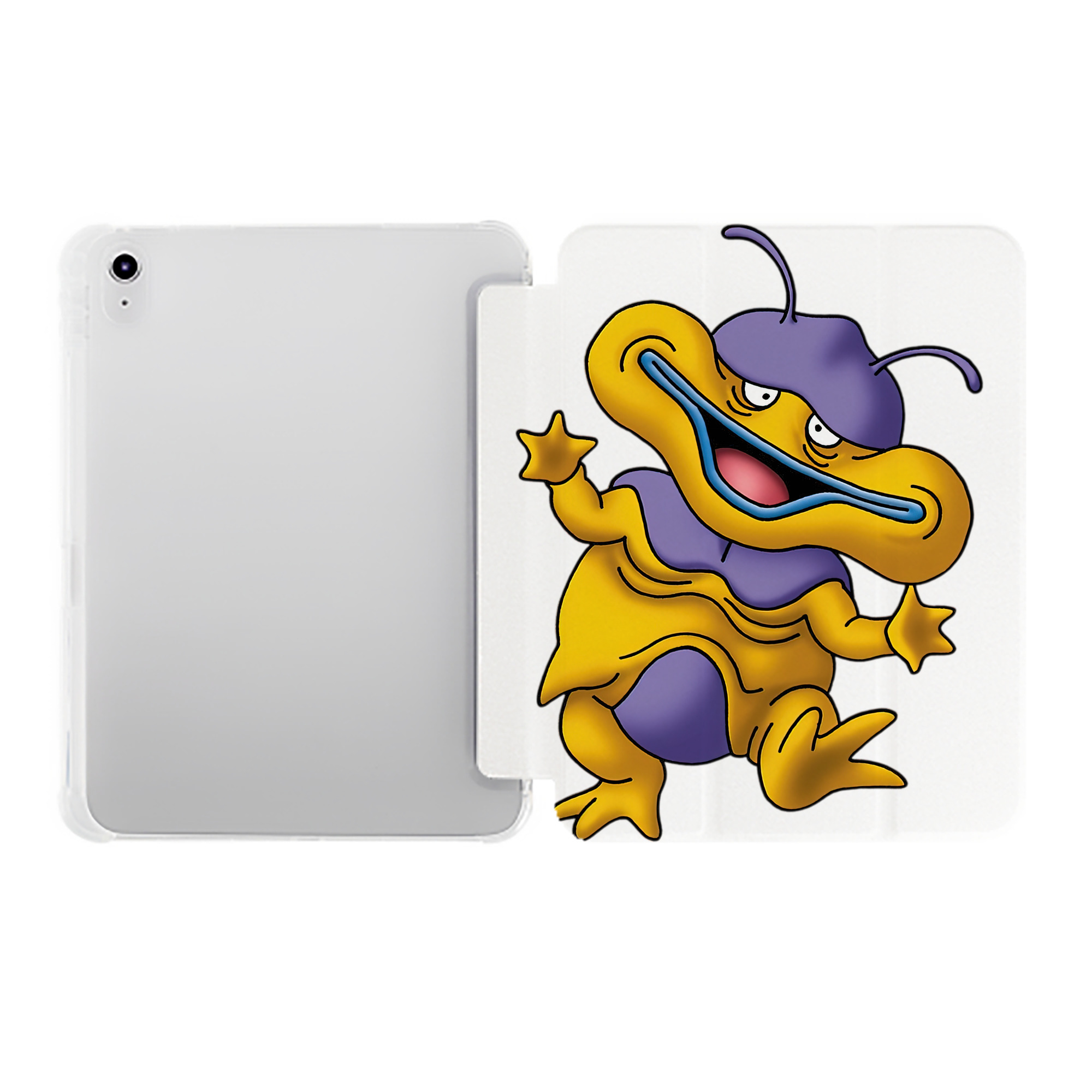 （画像用） ドラゴンクエスト Doragon Kuesuto Dragon Quest IPad ケース ペン収納付き 三つ折りスタンド PUレザー×シリコン 対応機種9.5/10.5/10.9インチ
